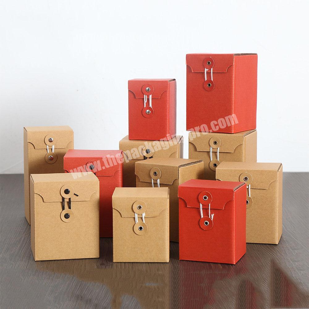 Honey Jar Packaging Box Kraft Folding Paper Envelope Box With String