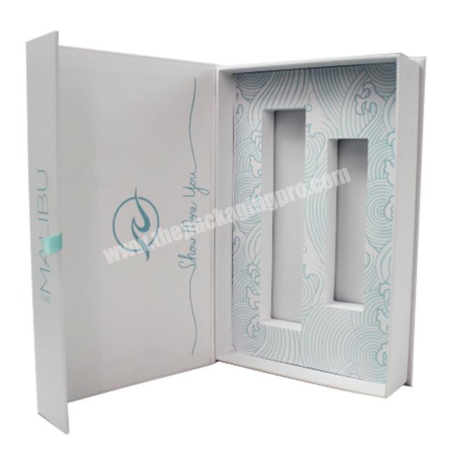 Hot Sale Book Shaped Paper Gift Card Box With Magnetic Closure