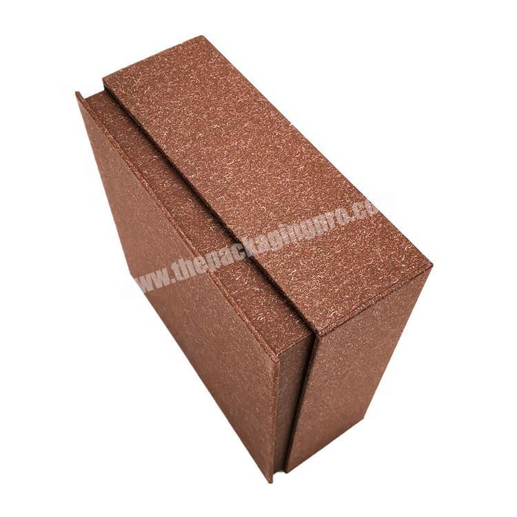 Hot sale  brown paper packaging top and bottom gift box for watch