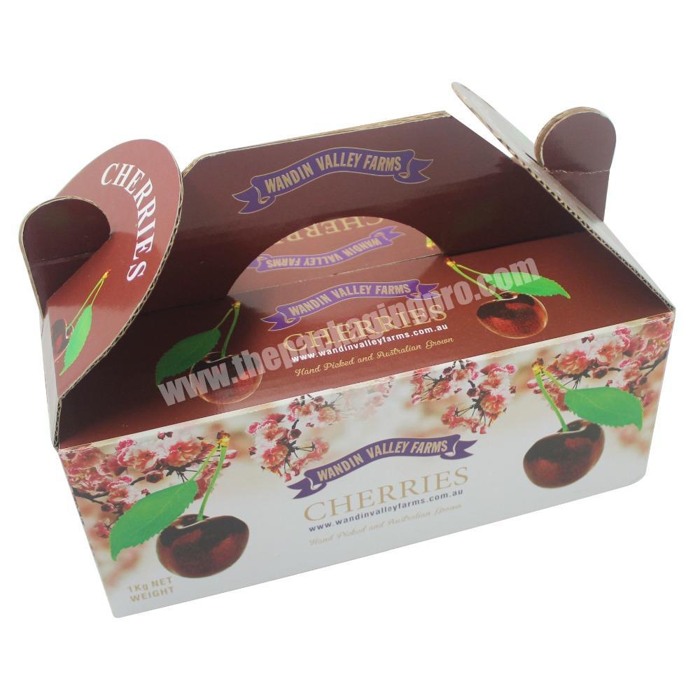Hot Sale Carton Corrugated Fruits Vegetables Grape Box for Packing