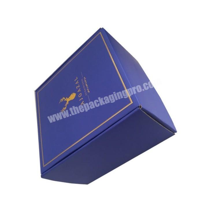 Hot Sale Cheap Price Blue Jewelry Packing Boxes Corrugated Box Packaging With Logo