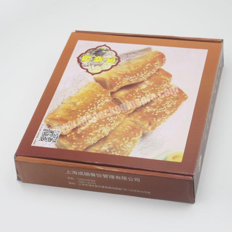 Hot Sale Corrugated 100% Recycled Food Packaging Delivery Customized Printing Logo Corrugated Kraft Paper Box