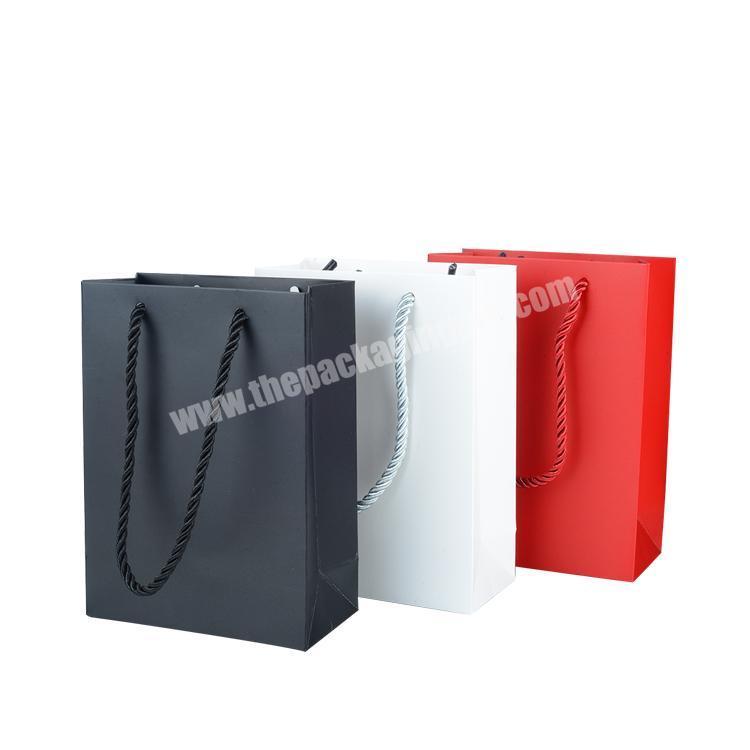 Hot sale custom colored paper bag packaging for shopping