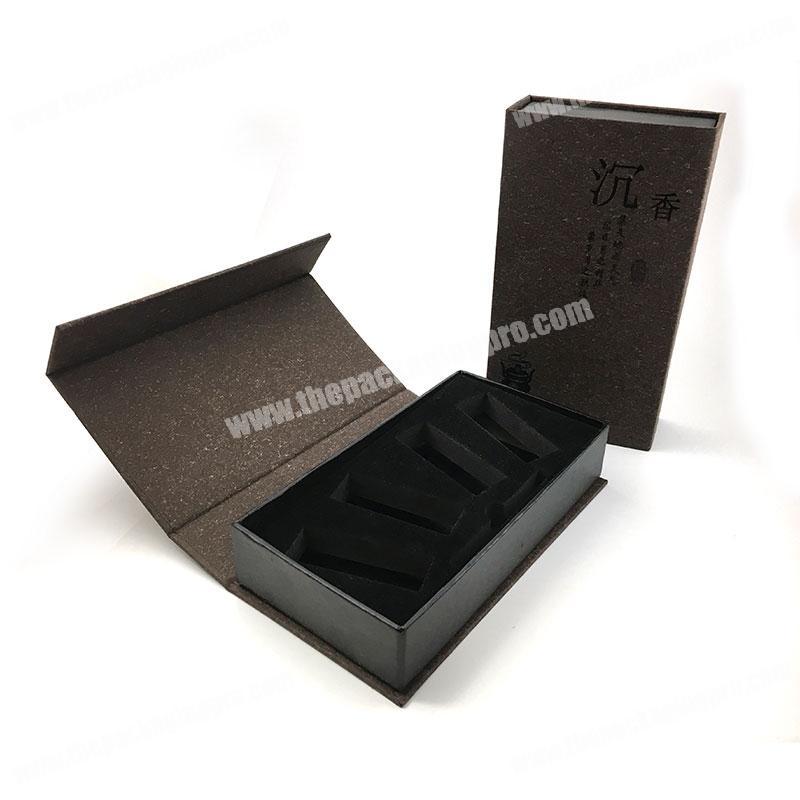 Hot Sale Custom Logo magnetic closure cardboard paper Nail Polishing Oil packaging box with Diecut EVA Insert