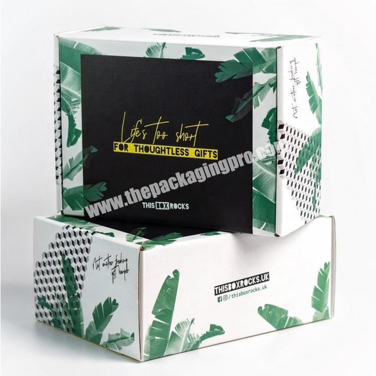 Hot Sale Custom Luxury Clothing Packaging Box Printed Shipping Mailer Kraft Clothes Gift Boxes