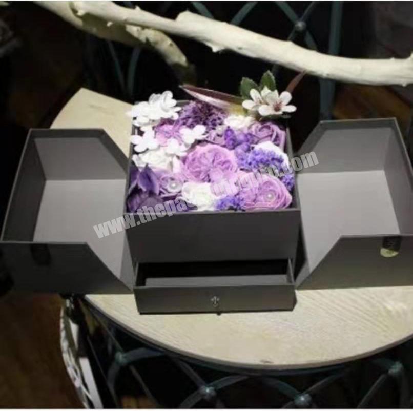 Hot-sale custom luxury gift box  for flower &personal care gift paper box  with double opening doors