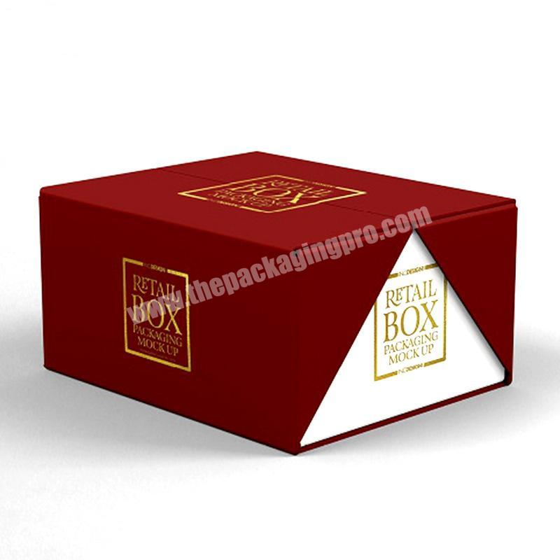 Hot sale custom open closure box wholesale gift box cosmetic a cardboard insert printing with logo luxury box packaging gifts