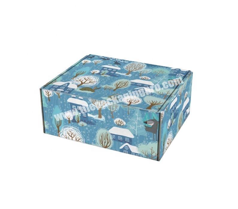 Hot Sale custom paper gift package cardboard box corrugated socks wig cake food carton product packaging box