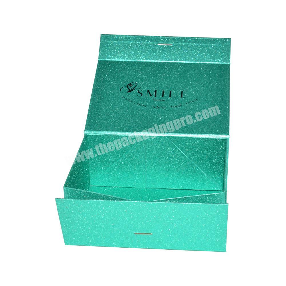 Hot Sale Custom Printing Cardboard Bikini Swimwear Packaging Gift Box with glitter paper packaging