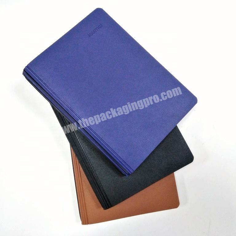 Hot sale custom printing journal pu leather notebook a5 agenda planner