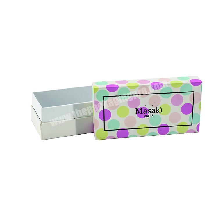 Hot sale customized full color lid and base cosmetic packaging boxes custom logo