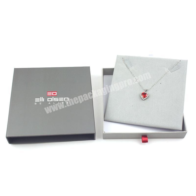 Hot Sale Eco Friendly cardboard Luxury Pearl Drawer Wholesale Custom Jewelry Paper Packing Box