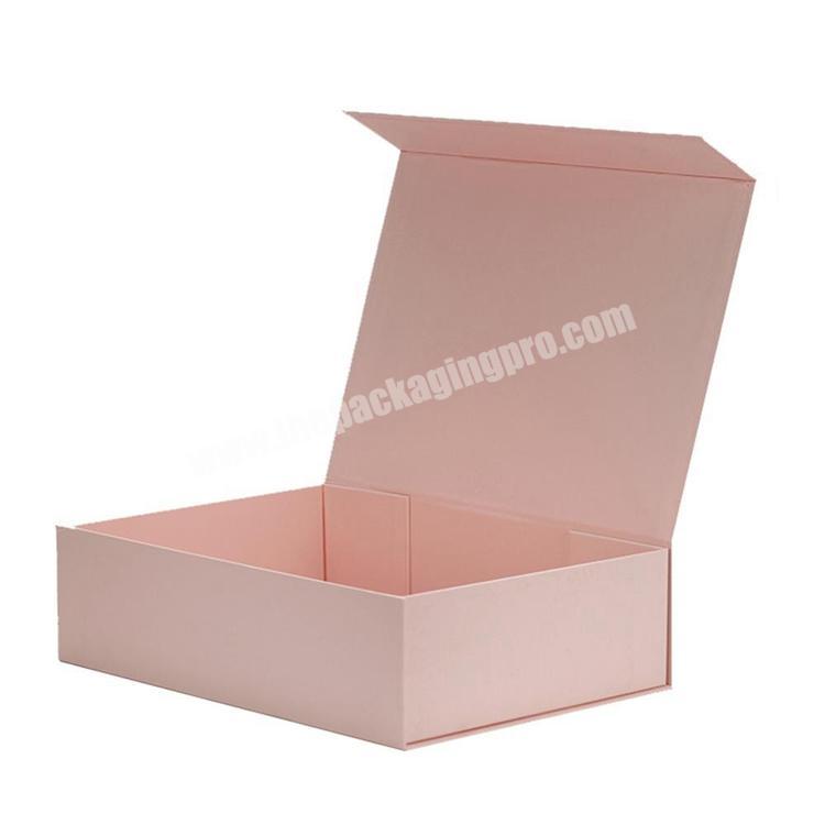 Hot Sale Exquisite Simple Cheap Pink Custom Gift Wrap Rectangle Wig Packaging Box