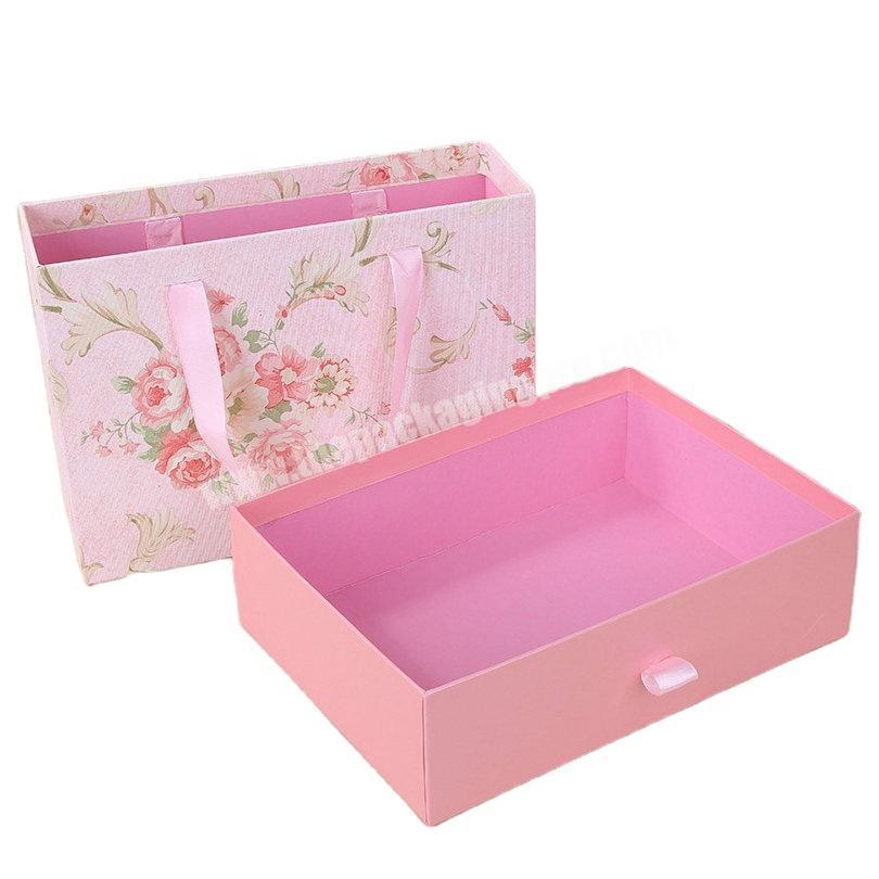 Hot sale factory direct drawer gift box sustainable packaging apparel packaging