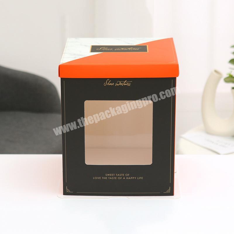 Hot sale factory direct elegant cake boxes cake boxes manufacturer cup cake transparent box with cheap price