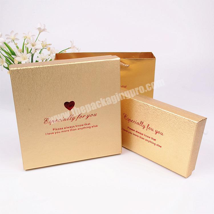 hot sale factory direct price custom luxury gold box packaging