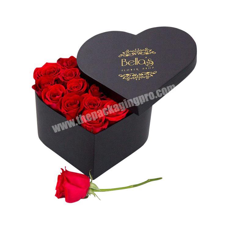 Hot sale factory direct price wholesale heart shape  box for roses