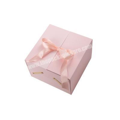 Hot sale factory direct soap flower gift box transparent flower box flower bouquet boxes in low price