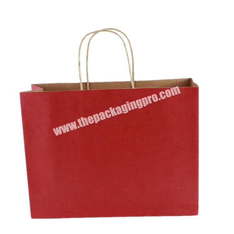 Hot sale full color printing custom design shopping kraft paper bags with logo print