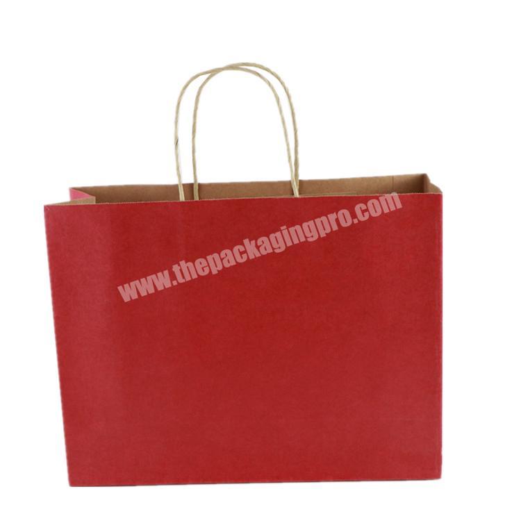 Hot sale full color printing custom design shopping kraft paper bags with logo print