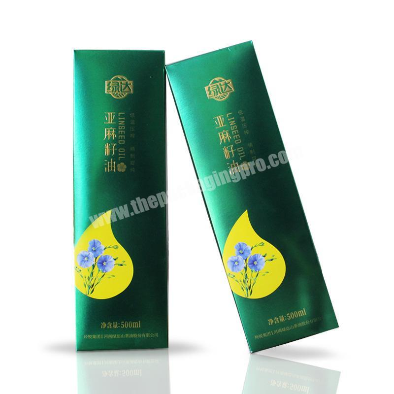 Hot Sale Good Quality Customized Cheap Box Packaging Oils Boxes For Tea Oil Bottles