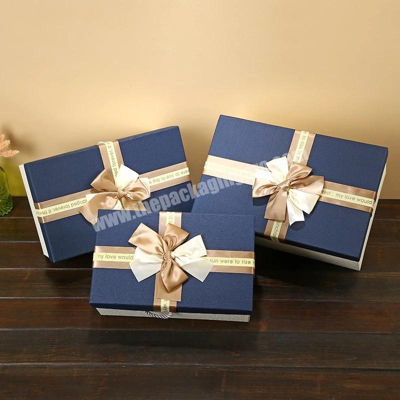 Hot sale large custom  size square paper gift box