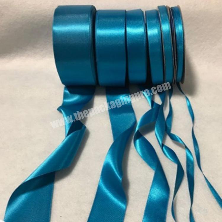 Hot sale luxury custom double faced satin ribbon with logo