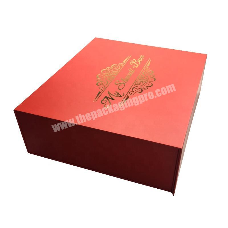 Hot sale Luxury Custom folding Magnetic Box The Packing Shipping camping folding Cardboard Gift Box