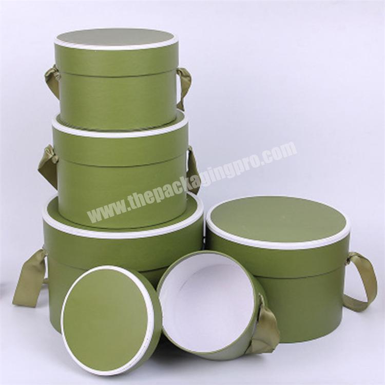 Hot Sale Luxury Flower Box Packaging Cardboard Round Cylinder Paper Boxes For Flowers