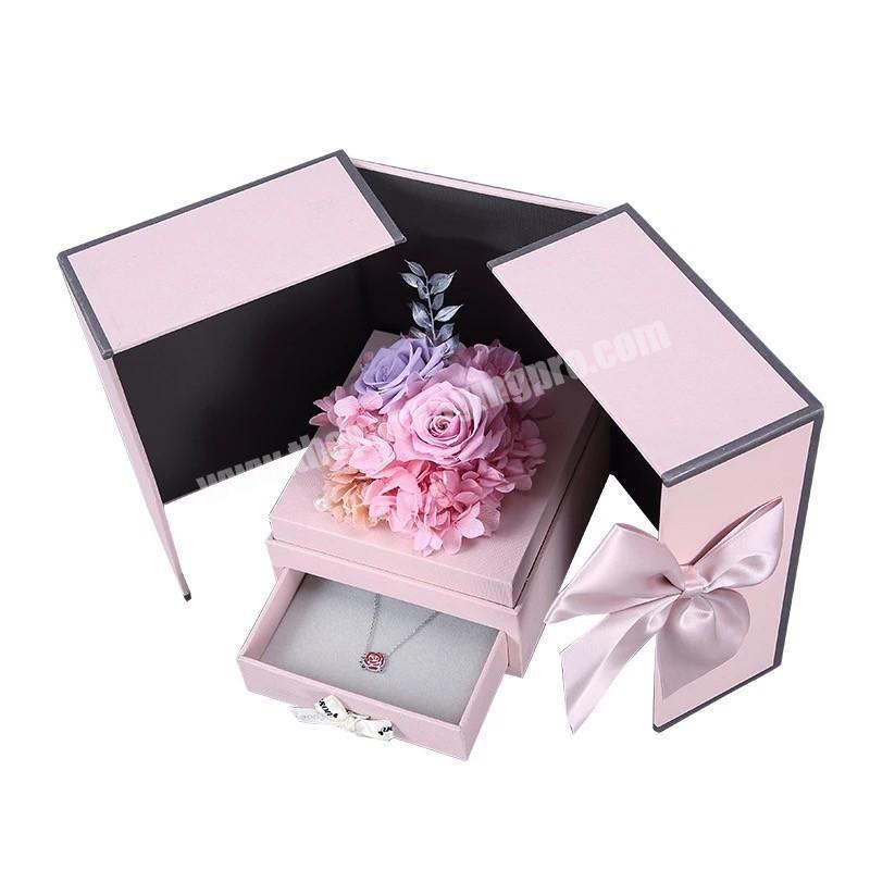 Hot sale paper packaging gift cardboard box for flowers