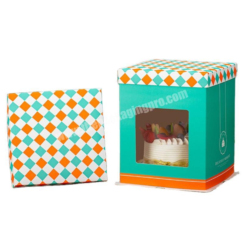 Hot sale pink cake box black cake box luxury cake boxes in low price