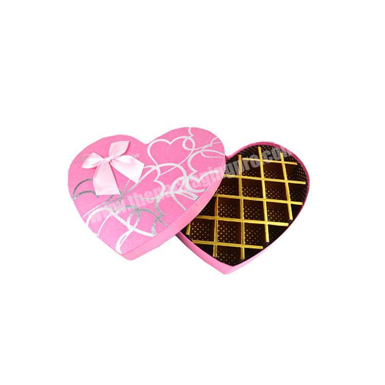 Hot sale pink chocolate heart boxes,gift boxes for valentines