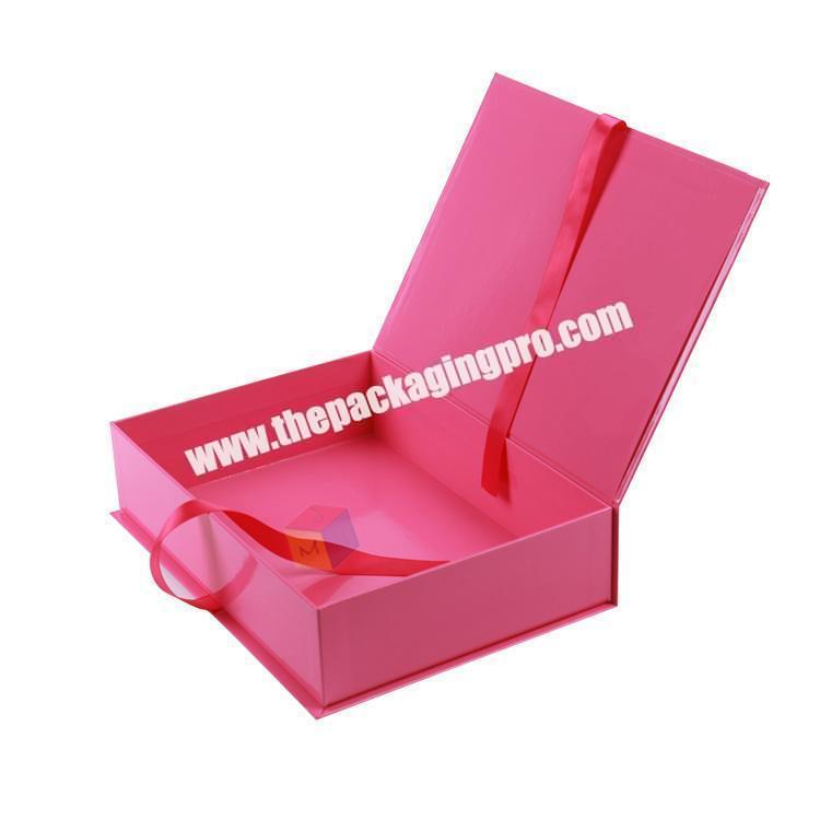 hot sale pink color thick paperboard custom wig boxes
