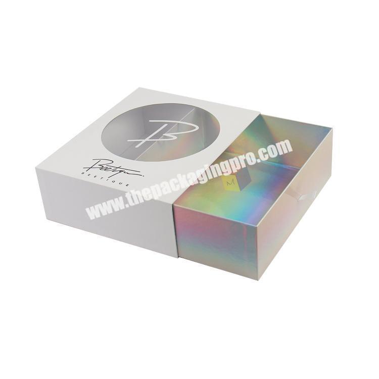 hot sale popular custom slide out holographic gift box