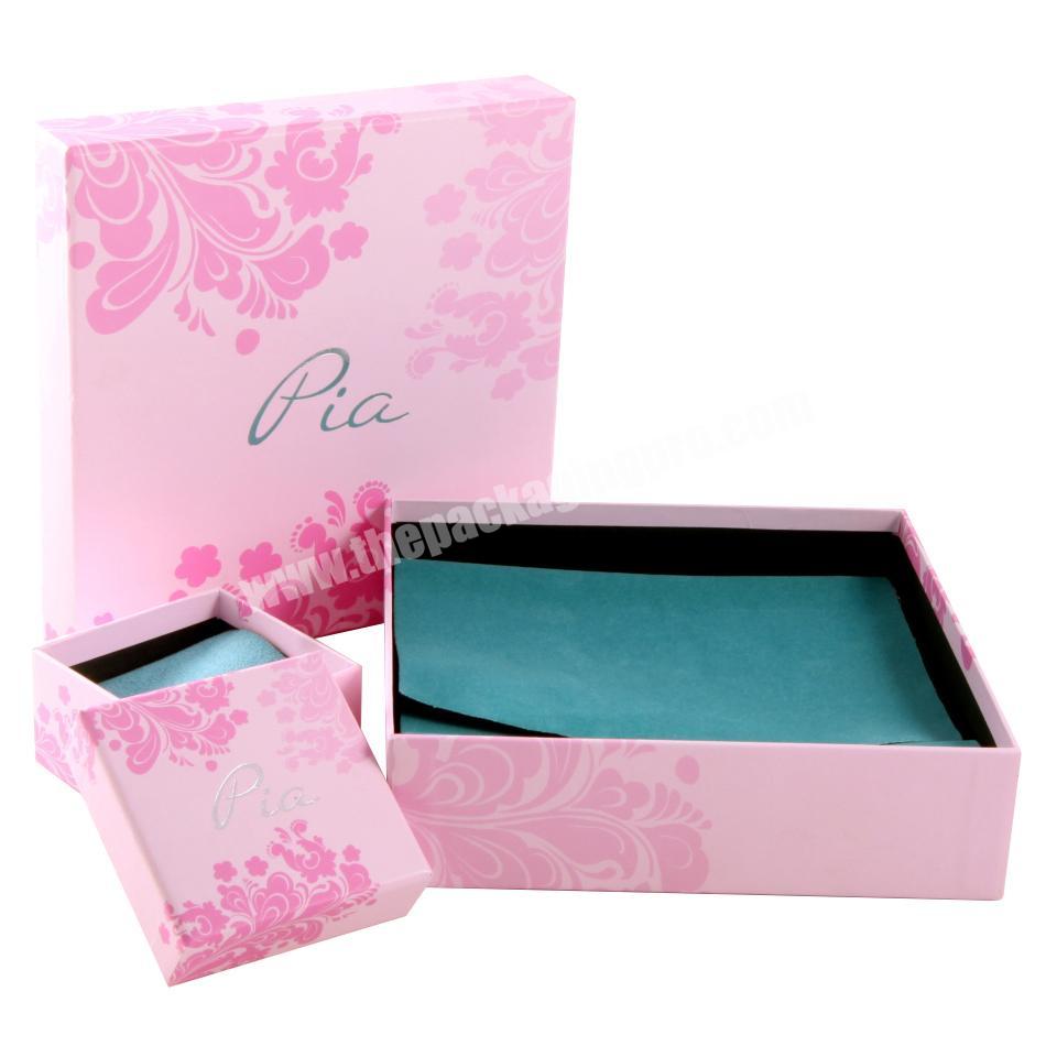 Hot Sale Set Luxury Gift Packing Jewelry Wedding Ring Box High End Wedding Ring Box Packaging