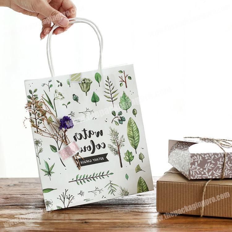 Hot sale simple design fancy paper wedding gift tote bags
