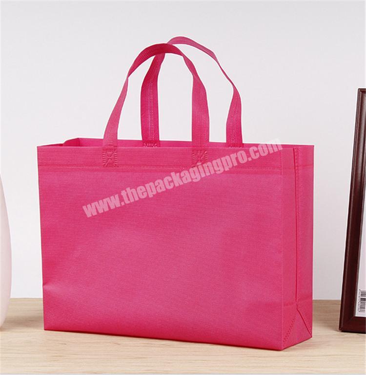 Hot sale various colors non woven shopping bag without logo