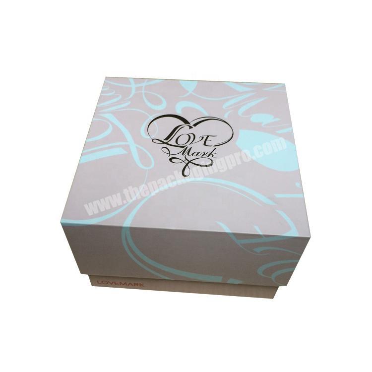 Hot sale wholesale square apricot magnetic gift box