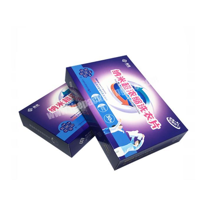 Hot Sales Custom Printing Cosmetics Packaging Boxes For Laundry Sheets