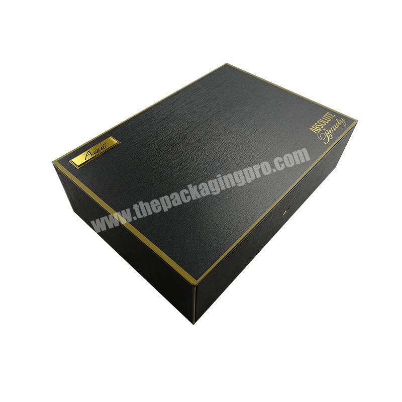 Hot Sales & Top Quality Paper Package Drawer Boxes Packaging Matte Black with Insert
