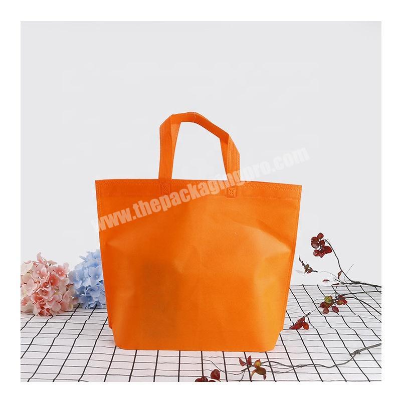 Hot sell size 35x25x10 cm advertising blank non woven promotion bags with handle