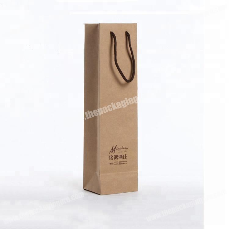 hot sell UV printing wine packaging luxury paper bag