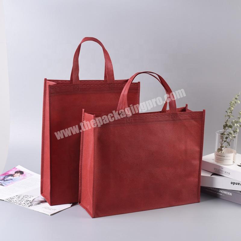 Hot selling advertising custom reusable non woven bag 80gsm