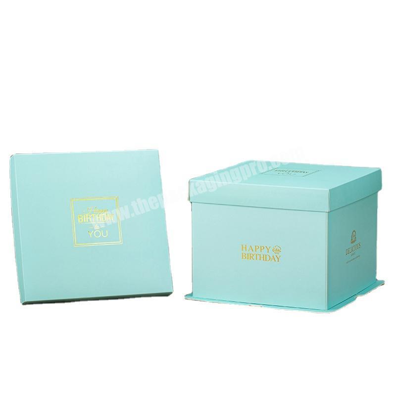 Hot selling cake gift box cake packing box cake boxes plastic clear in low price