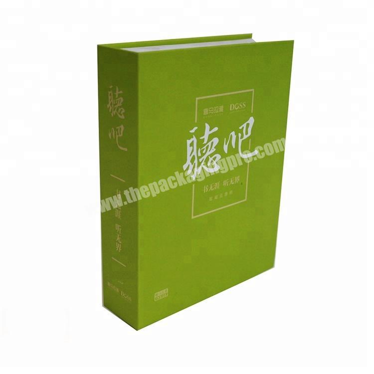 Hot selling cardboard fake book gift box packing customize provided