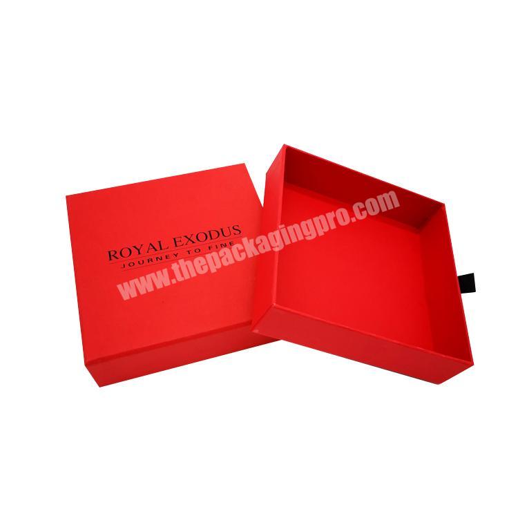 Hot selling creative design Drawer Style red for luxury gift box paper box with drawer wholesale