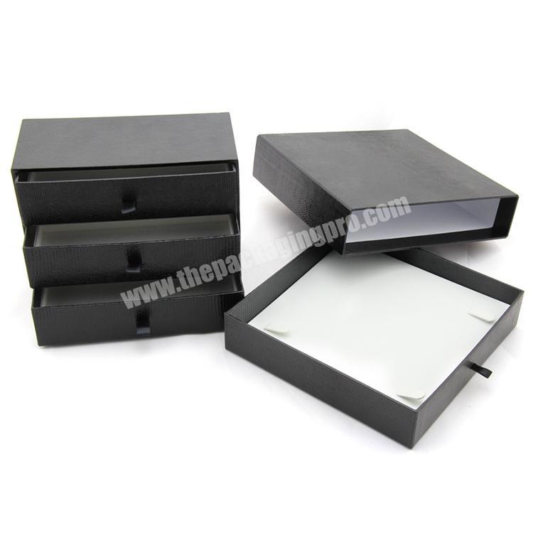 Hot selling custom made black color printing mini jewelry mini marble drawer packaging box