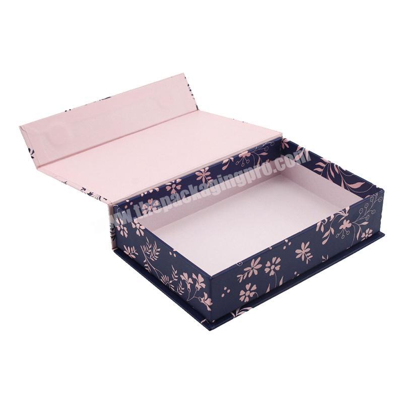 Hot selling custom paper magnetic clamshell skin care packaging box
