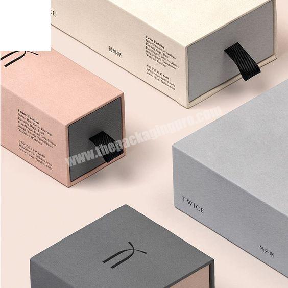 Hot Selling Decorative Storage Sliding Cardboard Drawer Pink Thank You Large Unique Gift Boxes