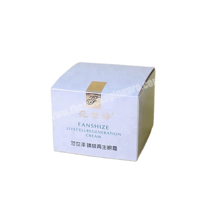 Hot selling foldable custom eyelash packaging eye cream cosmetic paper box